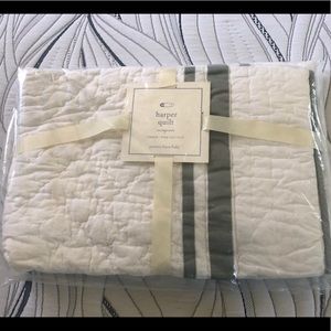 Pottery Barn Harper Toddler Quilt New in bag